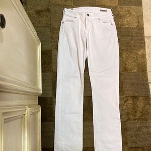 White straight leg citizen jeans